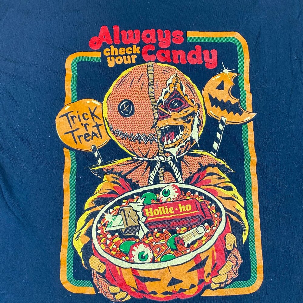 Trick R Treat Always Check Your Candy T-Shirt Men's Size XL - Picture 3 of 9